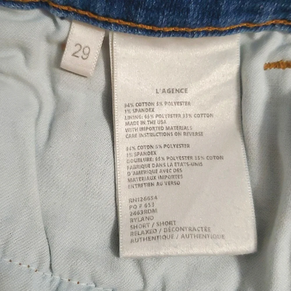 L'AGENCE Ryland Denim Shorts Size 29 - Picture 5 of 8